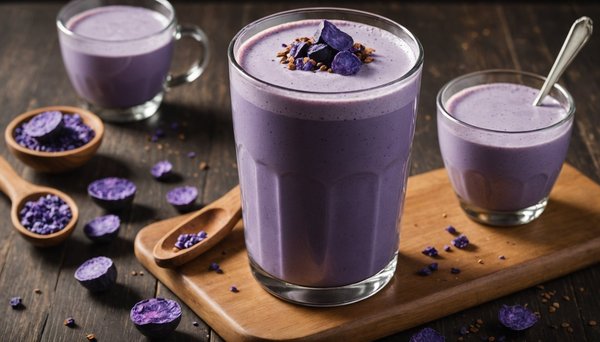 Discover the benefits of ube latte: a natural, nutritious superfood drink